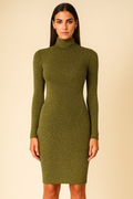 Olive green bodycon dress